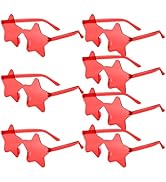 7/15/40 Pack Star Sunglasses Bulk Colorful Sunglass for Adult Kids Rimless Star Shaped Sunglasses...