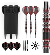 Accudart Soft Tip Dart Set 3.0 - Gunmetal Finish Steel Barrel - Hybrid Grip - Polycarbonate Shaft...
