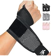 HiRui 2-Pack Ultra-Thin Mesh Wrist Wraps - Breathable, Adjustable Wrist Support for Workouts &amp; Da...