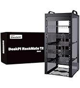 GeeekPi 12U Server Cabinet, 10 inch Server Rack for Network, Servers, Audio, and Video Equipment,...