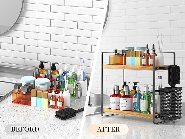 bathroom organizer countertop counter organizer