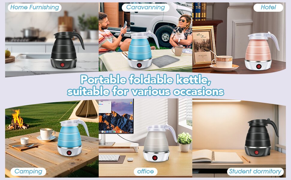 collapsible kettle travel electric