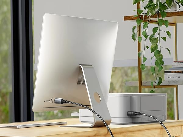 MOSWAG USB B to USB C Printer Cable 6.6FT, Nylon Braided USB B to C Cord for MacBook Pro, HP