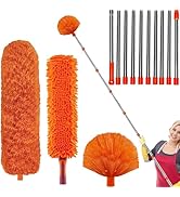 20+ Feet High Reach Dusting Kit with 3-14 ft Free Installation Extension Pole // High Ceiling Dus...