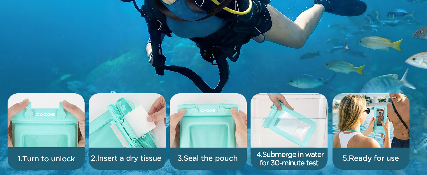 CACOE Floatable Waterproof Phone