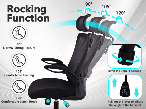 CLATINA Office Chair Ergonomic Mesh Desk Chair