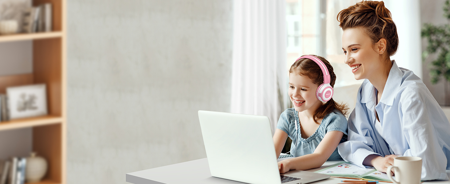 Kids Headphones with Microphone for School