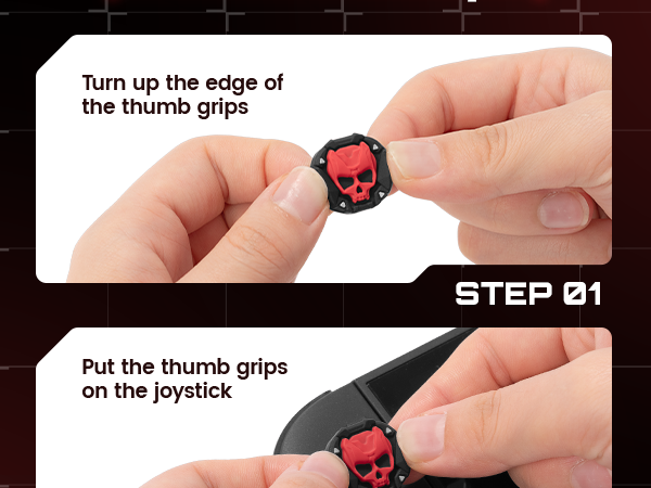 Skull Thumb Grips