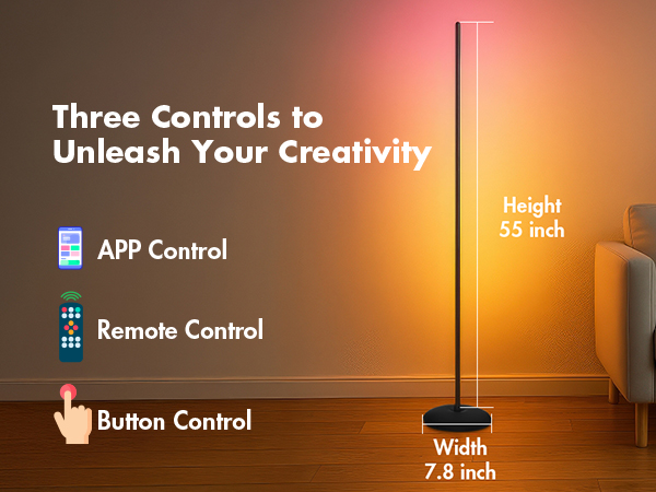 smart led floor lamp