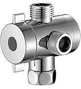 KAIYING Shower Arm Diverter Valve for Handheld Showerhead and Fixed Spray Head, G 1/2 3-Way T-ada...