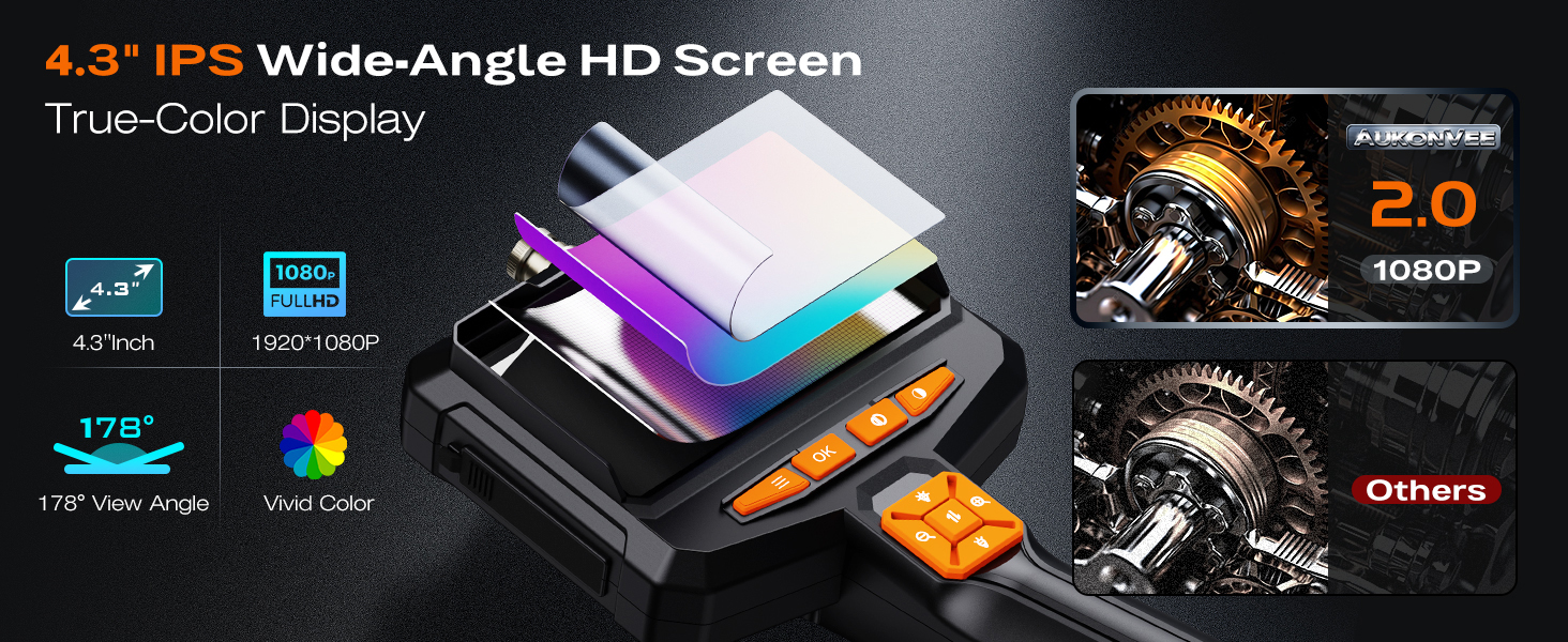 borescope camera with light