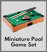 Mainstreet Classics 20-Inch Table Top Miniature Billiard/Pool Game Set