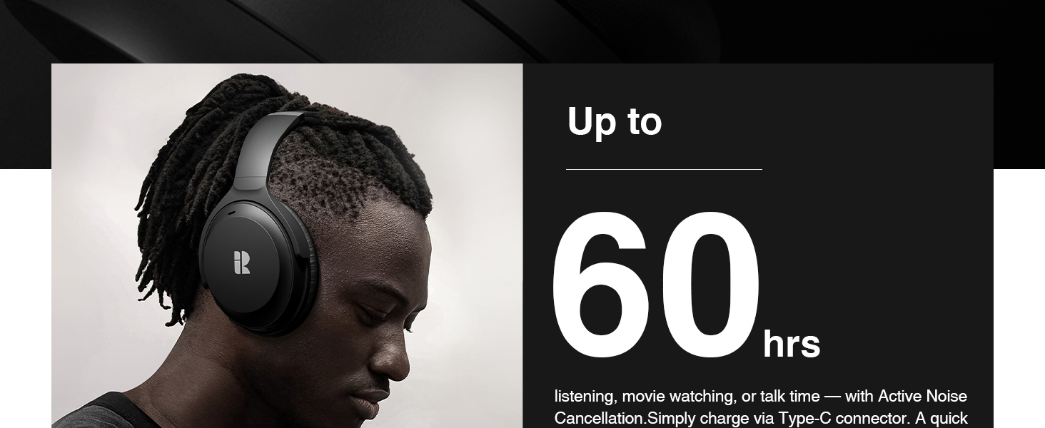 extended Playtime: Enjoy 60 hours of battery life on a single charge