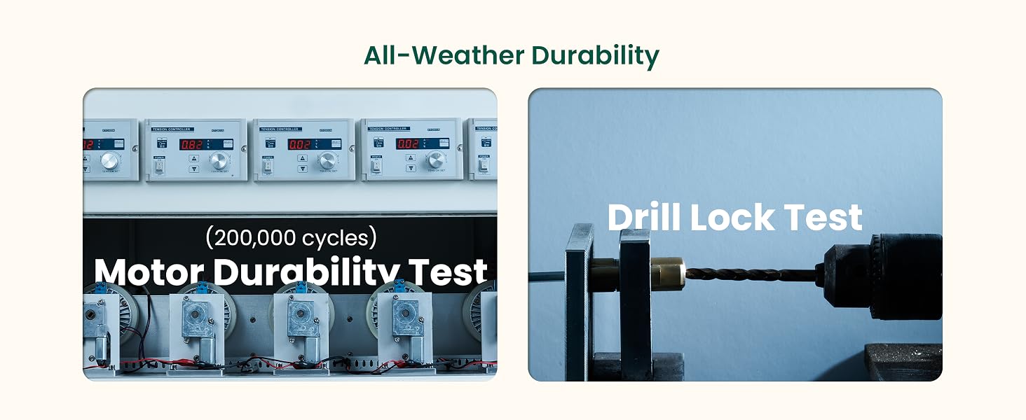 All weather durablity