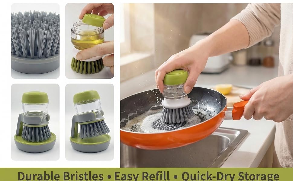 soap dispensing dish brush soap dispensing palm brush