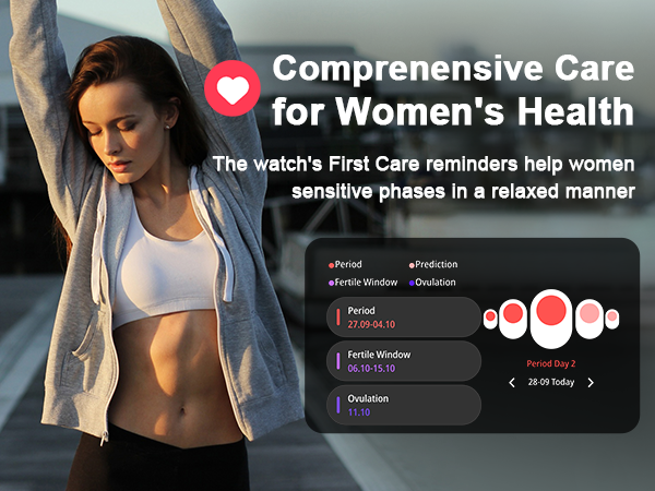 The Smartwatch&amp;#39;s First Care reminders help women sensitive phases in a relaxed manner