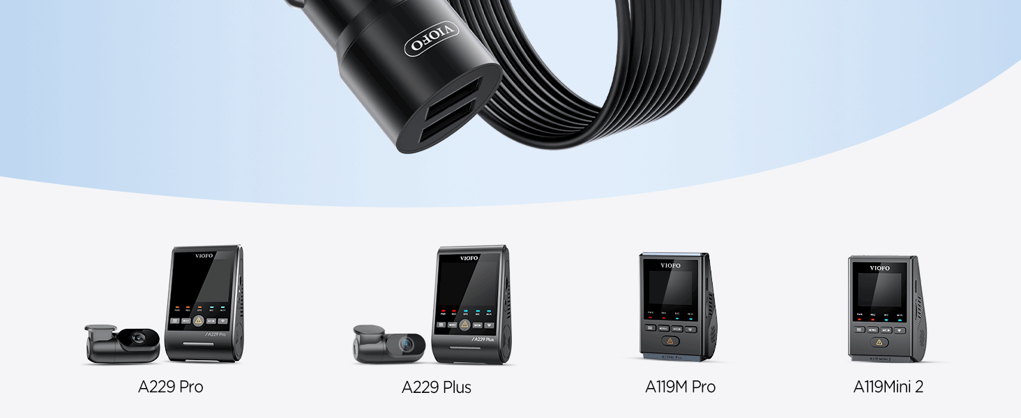 VIOFO D5O00 Type-C Dual USB Cigarette Charger