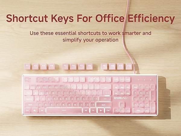 keyboard with light up keys silent keyboard wired