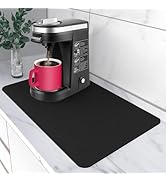 AiBOB Coffee Mat, Hide Stain Absorbent Coffee Bar Mats Fit Under Coffee Maker Espresso Machine, R...