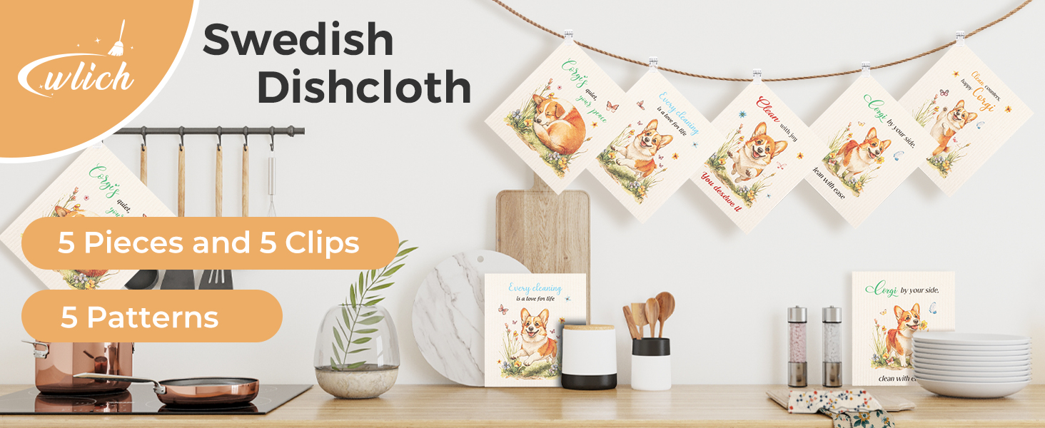 Swedish Dishcloths for Kitchen
