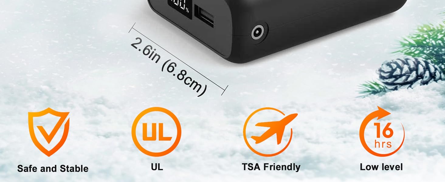 20000mah power bank heated vest battery pack