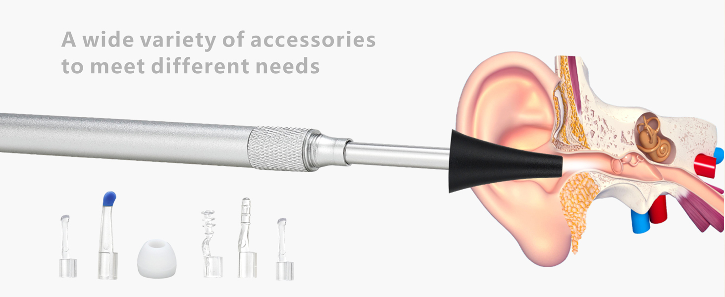 Safe and well-equipped ear canal cleaning tools