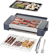 HBN 3-in-1 Hot Dog Roller Grill Machine with Nonstick Plate &amp; Grill Rack, 800W Compact Indoor Ele...