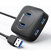 USB Hub - QUUGE 4-Port USB 3.0 Hub with 1.8 ft Extension Cable Portable USB Splitter High Speed f...