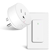 Remote Switch Outlet,GreenCyle Remote Control Outlet Plug with Switch,Wireless On/Off Light Switc...