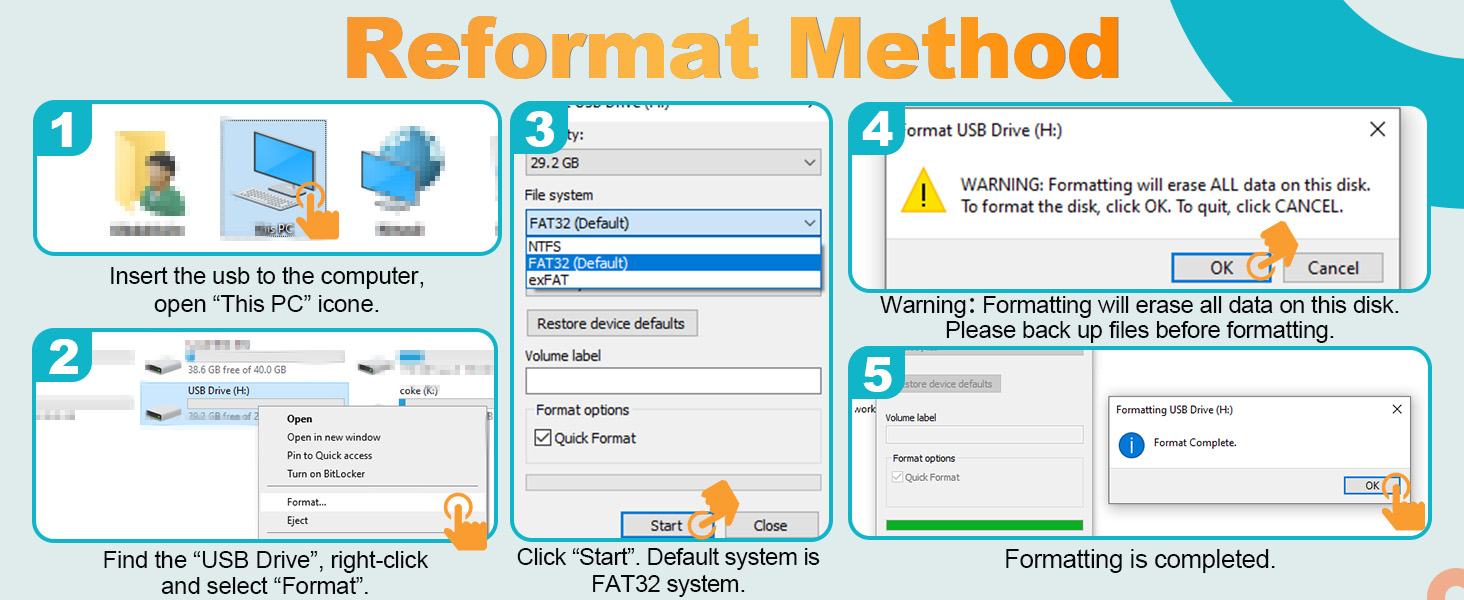 Flash Drive Pack of 10 Thumb Drives Bulk Kepmem Metal USB Memory Sticks Swivel Pen Drive