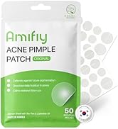 Amifiy Pimple Patches with Hydrocolloid &amp; Tea Tree – Korean Skincare Invisible Acne Stickers for ...