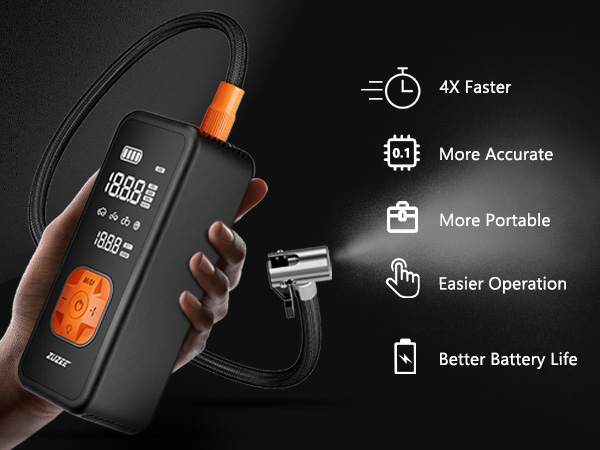 portable tire inflator for car