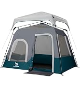 Camping Tents 4/6 Person Pop Up Instant Tent - Setup in 60s for Family Camping, Windproof Design,...