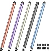 Stylus(5 Pcs), 2 in 1 Stylus Pen for Touchscreen, High Sensitivity &amp; Precision Stylus for Apple i...
