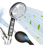 FEELSO Filtered Shower Head with Handheld, High Pressure 7-Spray Showerhead with Filters for Hard...