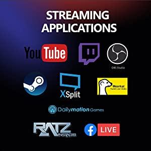 Stream and share with your favorite app