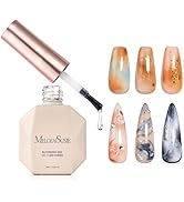 MelodySusie Clear Blooming Gel for Nail Design, Marble Watercolor UV Gel Nail Polish, Spreading E...