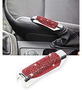 AOCISKA Car Handbrake Cover,Bling Handbrake Protective Cover,Crystal Rhinestone Handbrake Protect...
