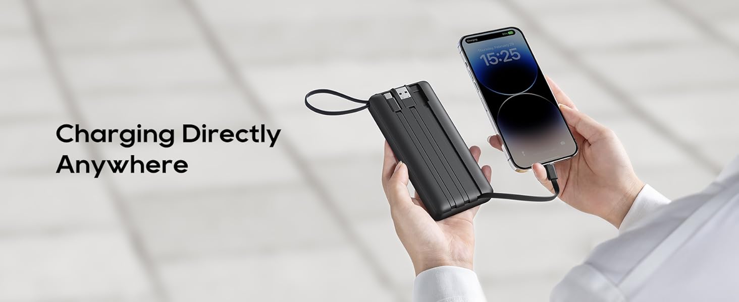 the wireless charging device is a portable battery charger that can be charged with a smartphone