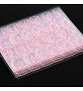 120Pcs Transparent Nail Art Jelly Glue Professional Clear Double Sided False Nail Adhesive Tape F...