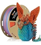 LOVOON Matte Tricolors PLA 3D Printer Filament Multi-Color Changing by Angle Rainbow PLA 3D Print...