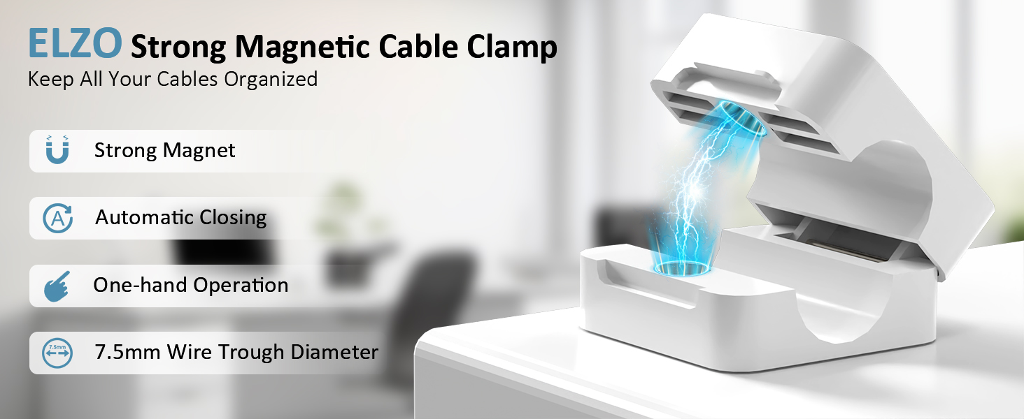 magnetic cable clips