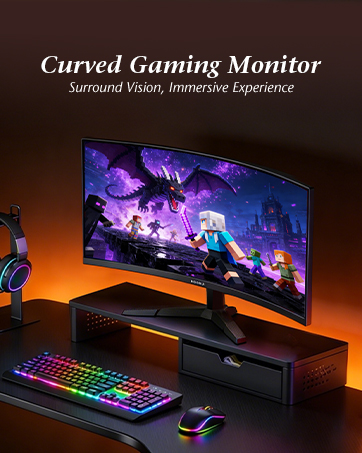 Curved gaming monitor