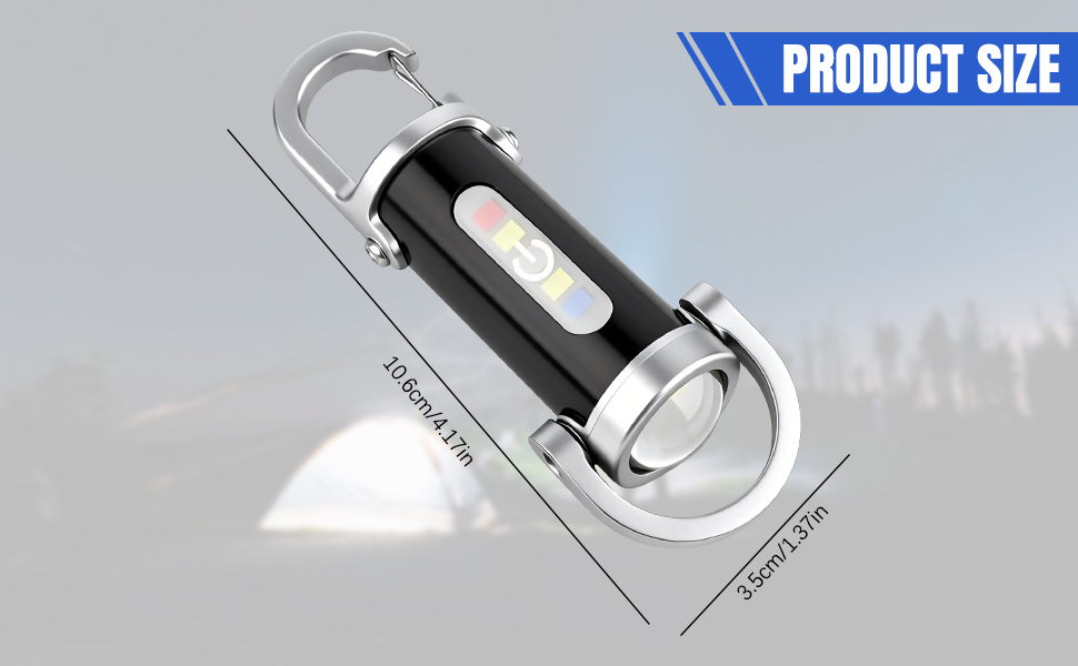 Portable Rechargeable Bright Keychain Flashlight