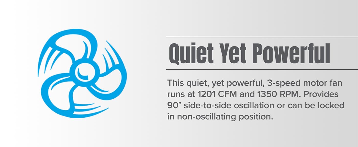 Hurricane Supreme 16" 3 Speed Oscillating Stand Pedestal Fan with Remote, Black