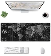 Vorchtax Mouse Pad Gaming - Desk Mat for Keyboard and Mouse - Large Mouse Pad for Desk, World Map...