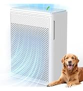 YARIKI Air Purifiers for Home Pets Covers Up to 1500 Sq Ft,H13 Hepa Filter with Washable Pre-Filt...