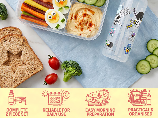 Get Trend One Piece Lunch Box &amp;amp; Water Bottle Set
