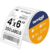 4x6 Thermal Labels – 350 Labels/Roll – Direct Thermal, Non-Perforated – Compatible with Rollo, Ze...
