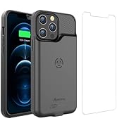 Battery Case for iPhone 14 Series, Slim Portable Protective Extended Charger Cover with Wireless ...